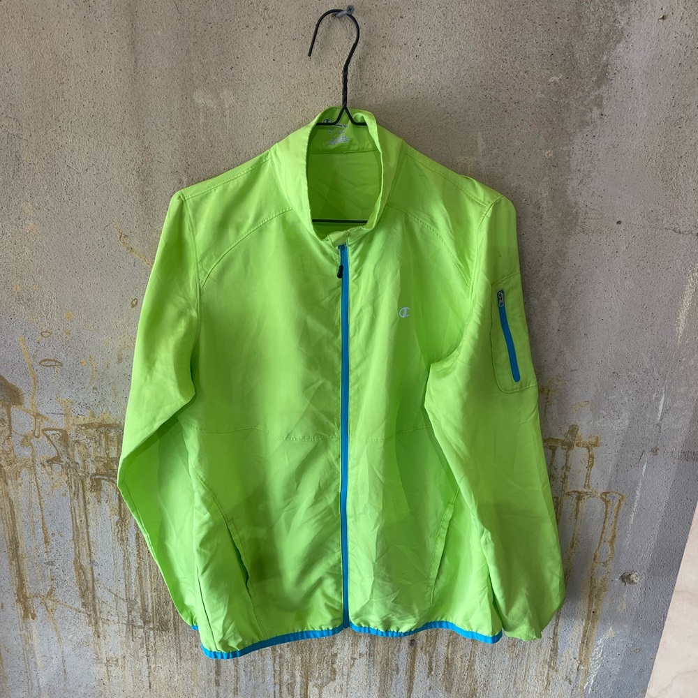 Champion Acid Green  lightweight Windbreaker